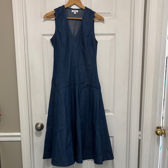 Current Air Dresses & Skirts - Current Air Los Angeles Seamed Denim Dress - Size Small Midi Dress